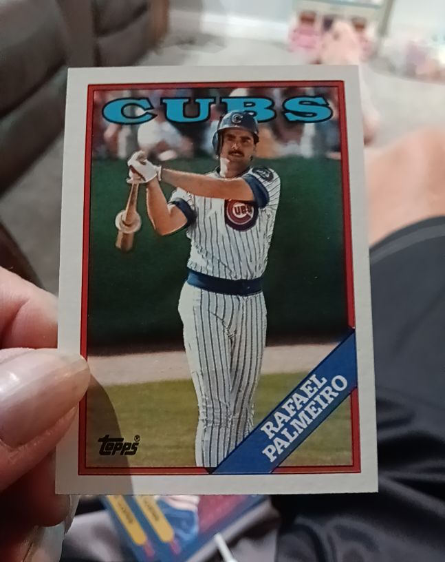 1988 Topps #186 Rafael Palmeiro — front