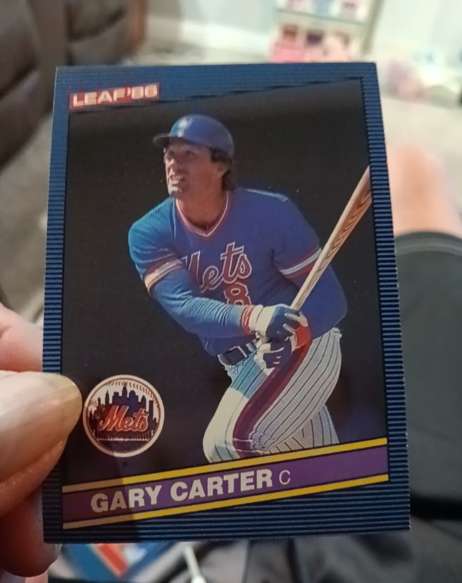 1986 Leaf #63 Gary Carter — front
