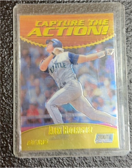 2000 Topps Stadium Club Chrome #CA6 Alex Rodriguez Capture the Action — front