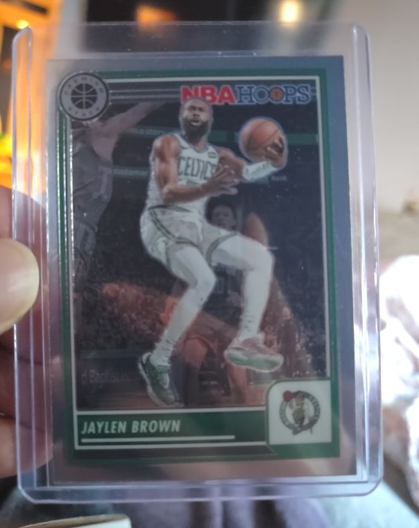 2023-24 Panini NBA Hoops Premium Stock #81 Jaylen Brown — front