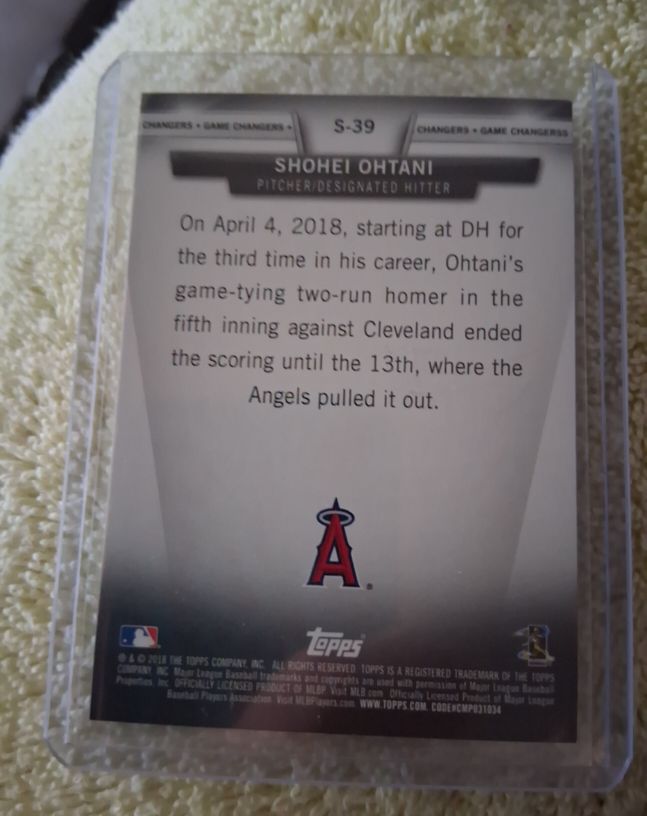 2023 Topps Shohei Ohtani #S-39 — front
