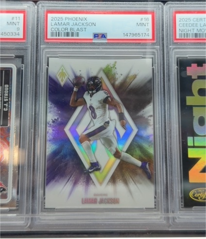 2025 Panini Phoenix Color Blast #16 Lamar Jackson — front