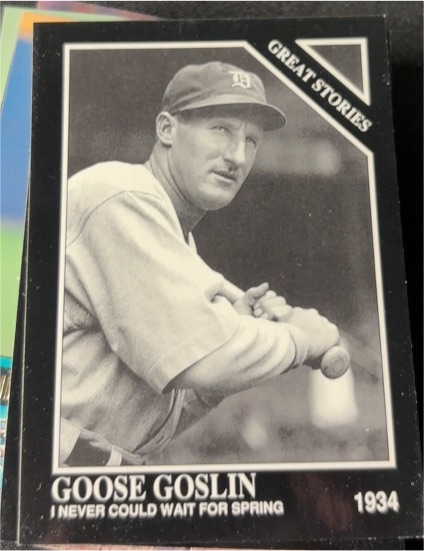 1992 Conlon Collection #437 Goose Goslin — front