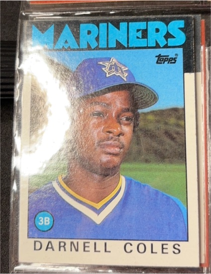 1986 Topps #337 Darnell Coles Seattle Mariners — front