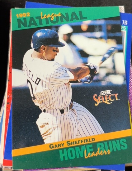 1993 Score Select #30 Gary Sheffield San Diego Padres Home Runs Leaders — front