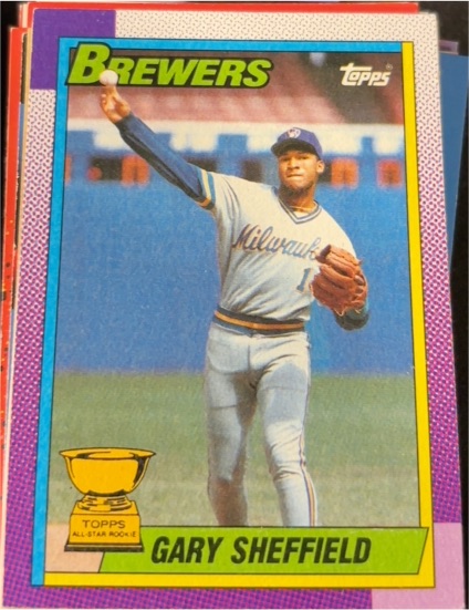 1990 Topps #718 Gary Sheffield — front