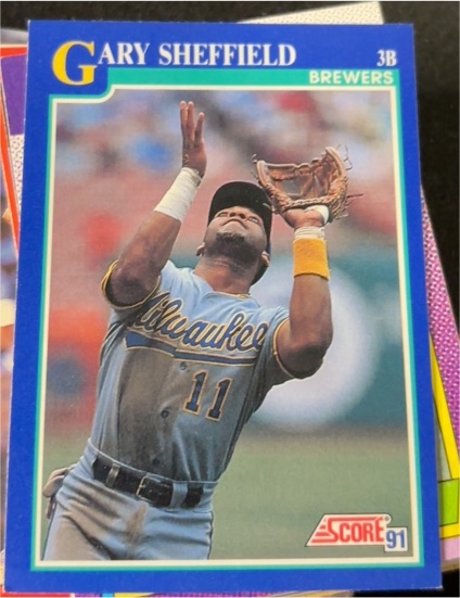 1991 Score #473 Gary Sheffield — front