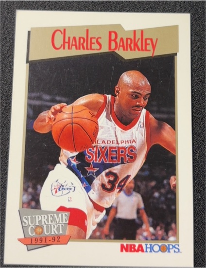 1991-92 NBA Hoops Supreme Court #487 Charles Barkley — front