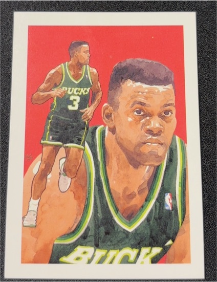 1991-92 Hoops #517 Dale Ellis Milwaukee Bucks — front