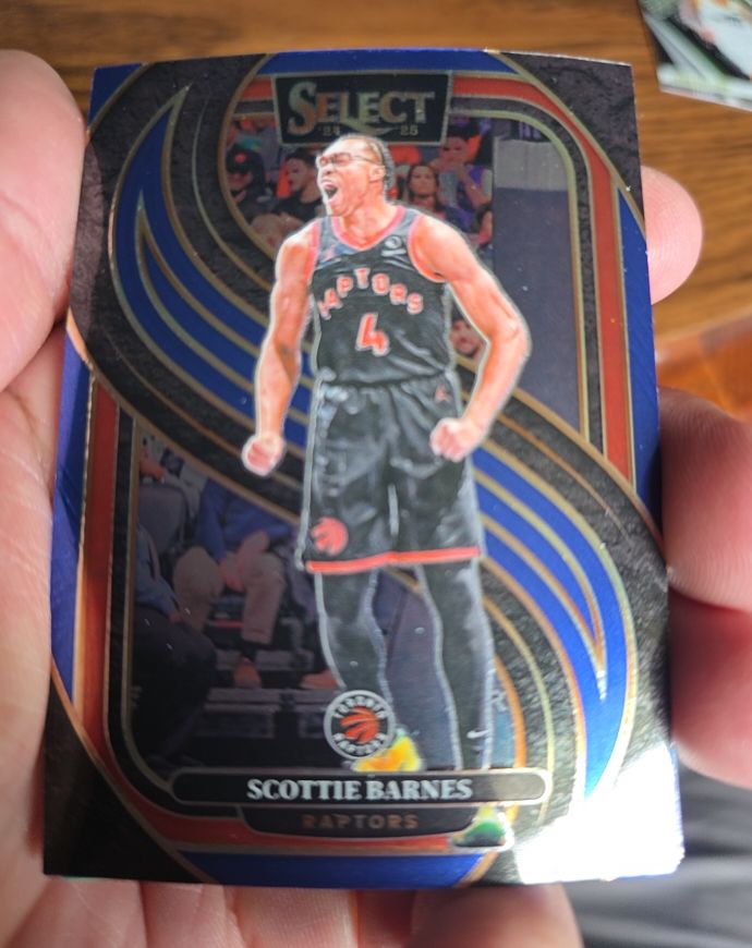 2024-25 Panini Select #125 Scottie Barnes Premier Level Blue — front