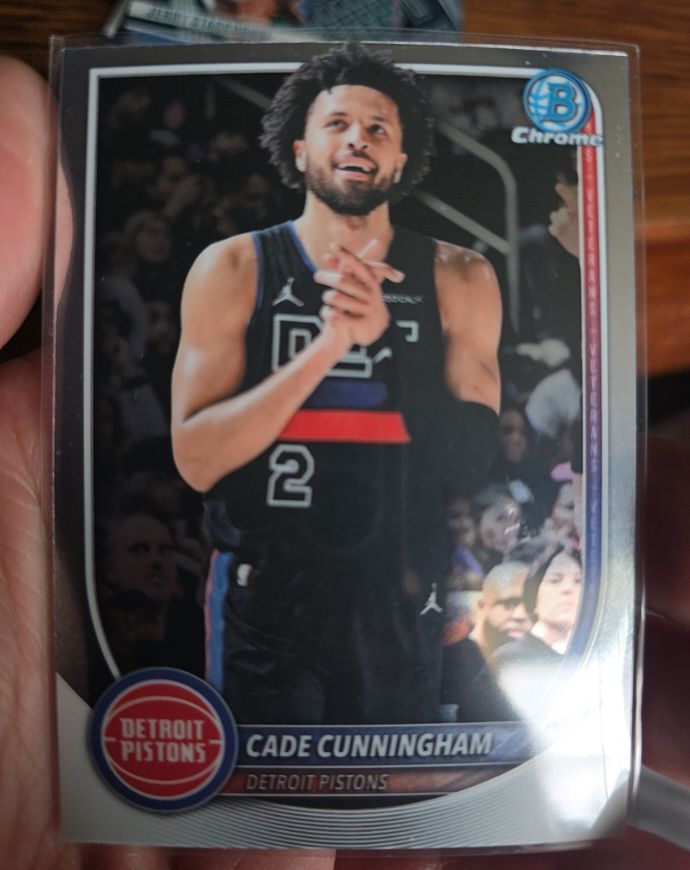 2025-26 Bowman Chrome #BCV-74 Cade Cunningham — front