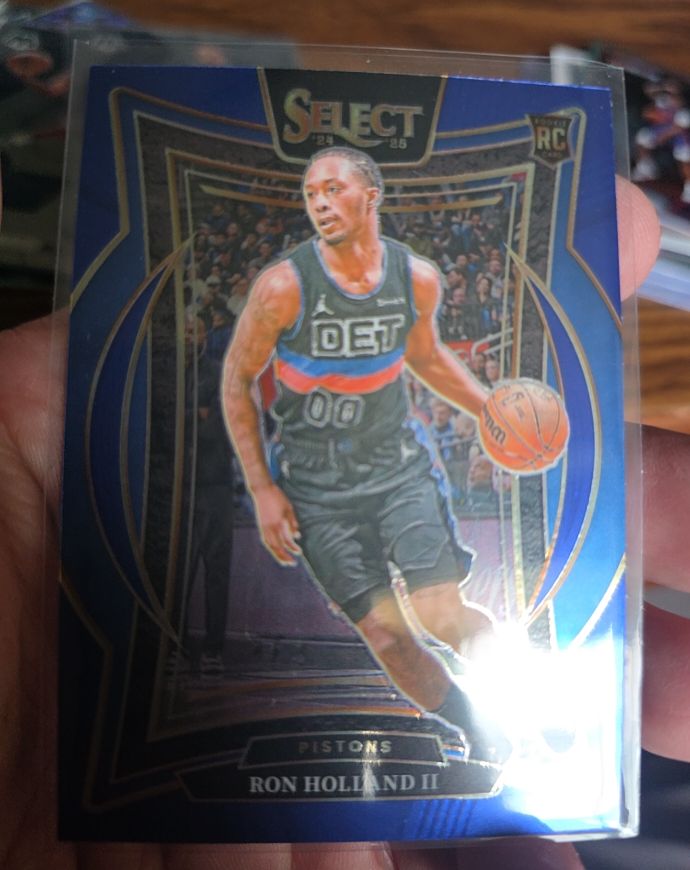 2024-25 Panini Select #74 Ron Holland II Rookie Detroit Pistons — front