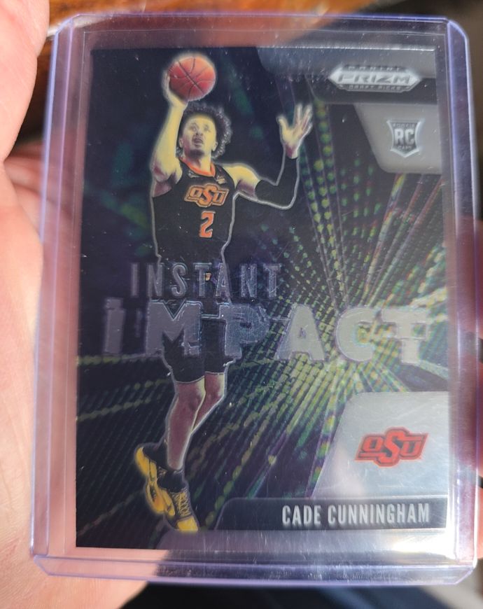 2021-22 Panini Prizm Draft Picks Instant Impact #1 Cade Cunningham — front
