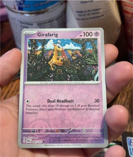 2024 Pokémon Sv06: Twilight Masquerade #083 Girafarig — front
