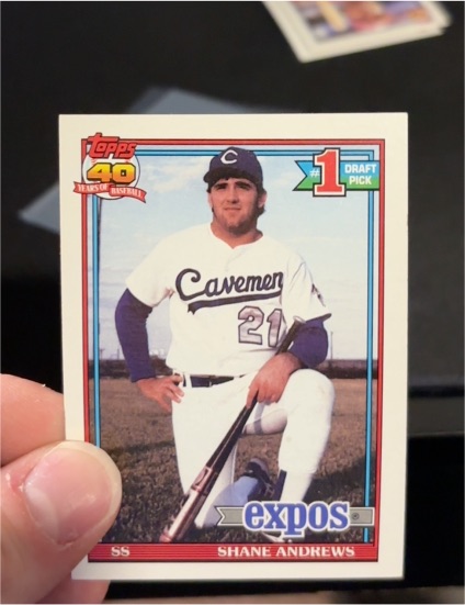 1991 Topps #74 Shane Andrews — front