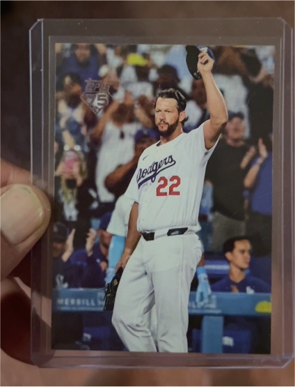2026 Topps Series 1 #22 Clayton Kershaw True Photo Variation — front