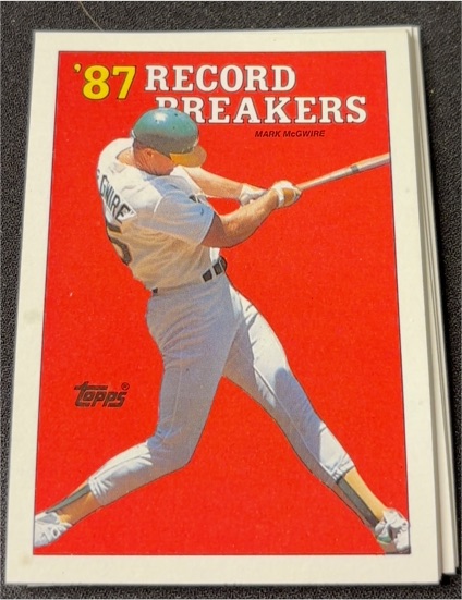 1987 Topps #3 Mark McGwire '87 Record Breakers — front