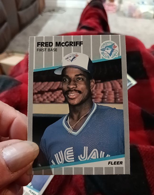 1989 Fleer #240 Fred McGriff — front