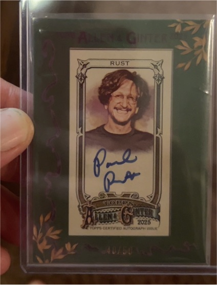 2025 Topps Allen & Ginter #MA-PR Paul Rust — front
