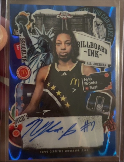 2025 Topps Chrome McDonald's Billboard Ink #BI-NBR Nyla Brooks — front