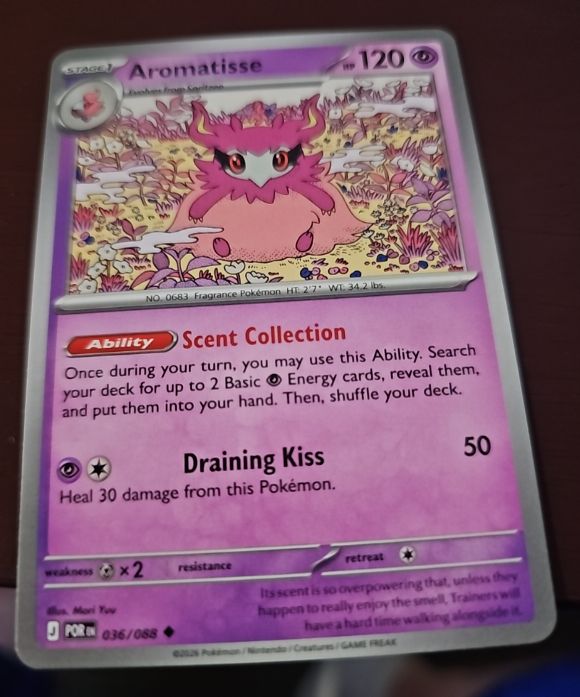 aromatisse pokemon card Pokemon TCG - ME03: Perfect Order - Reverse Holo - Aromatisse - 036/088