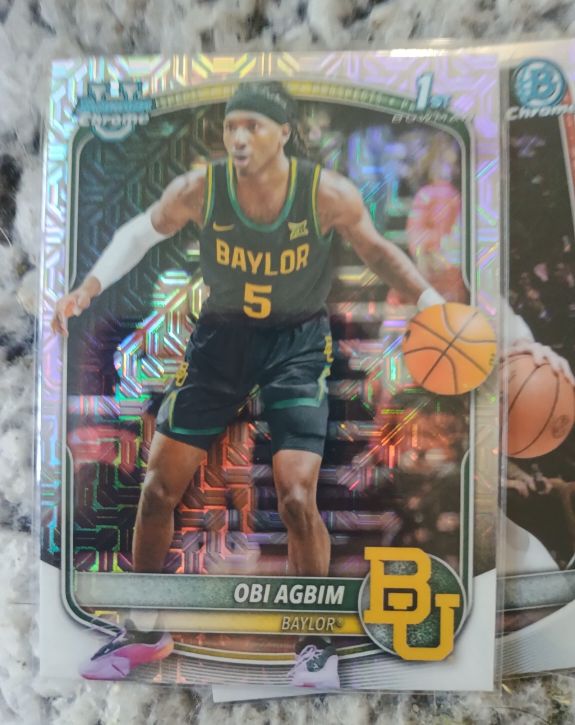 2025 Bowman Chrome #BCP-9 Obi Agbim Mojo Refractor — front