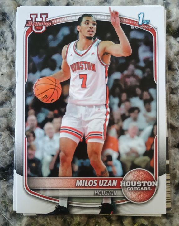 2025-26 Bowman Basketball #BPP-40 Milos Uzan — front