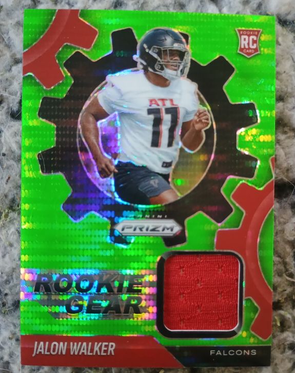 2025 Panini Prizm #RGR-JWR Jalon Walker Rookie Gear — front