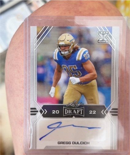 2022 Leaf Draft #BA-GD2 Gregg Dulcich — front