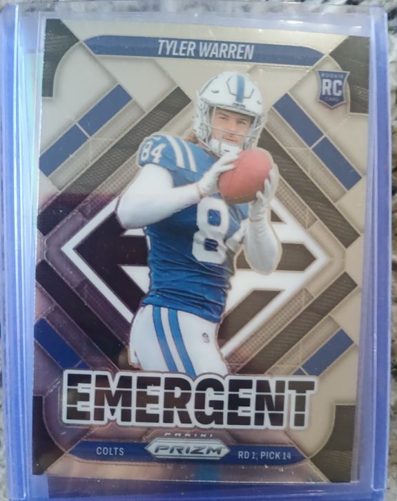 2025 Panini Prizm Emergent #13 Tyler Warren — front