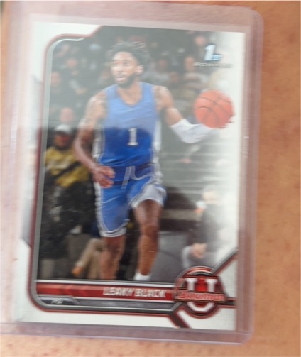 2021-22 Bowman University #41 Leaky Black — front