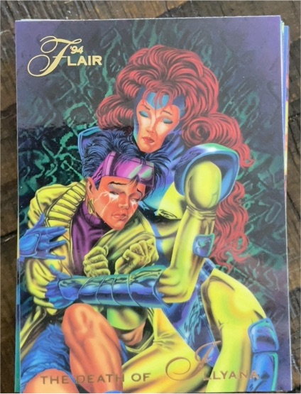 1994 Flair Marvel Annual #113 The Death of Illyana — front