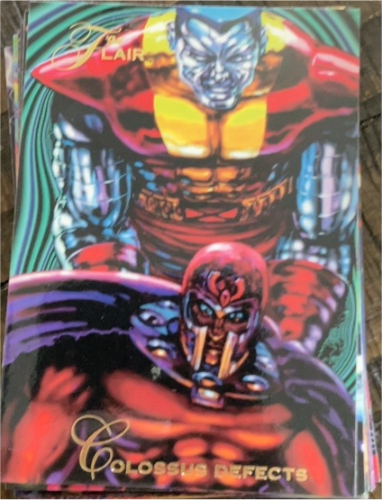 1994 Fleer Flair Marvel Annual #122 Colossus Defects — front