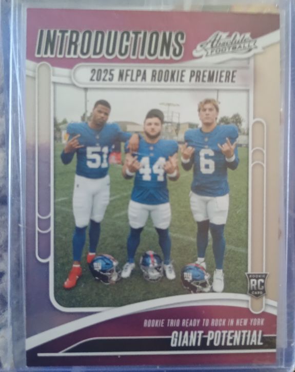 2025 Panini Absolute Introductions #I-CSO Giant Potential New York Giants — front