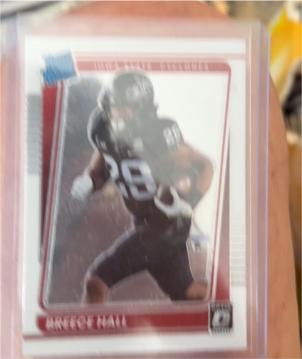 2022 Panini Chronicles Donruss Optic #19 Breece Hall Rated Rookie — front
