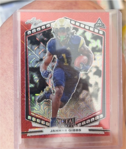 2022 Leaf Metal Draft #B-JG1 Jahmyr Gibbs — front
