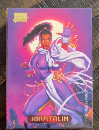 1994 Fleer Marvel Masterpieces #64 Krystalin — front