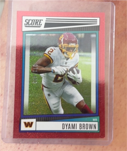 2022 Panini Score #252 Dyami Brown — front