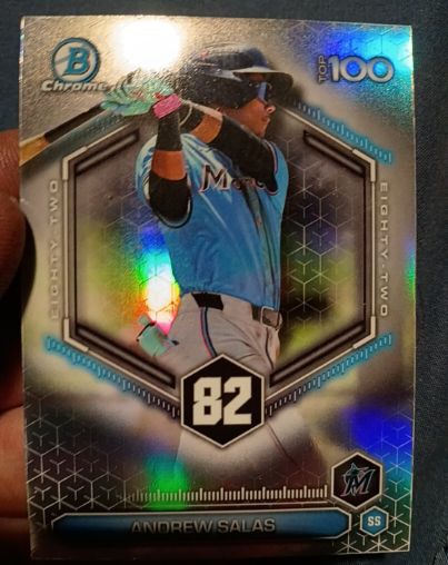 2026 Bowman Chrome #BTP-82 Andrew Salas — front