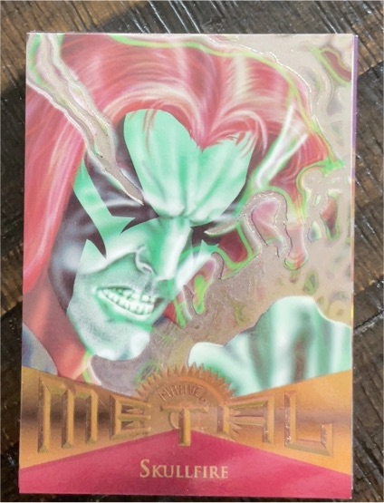 1995 Fleer Marvel Metal #52 Skullfire — front
