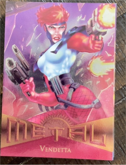 1995 Fleer Marvel Metal #54 Vendetta — front