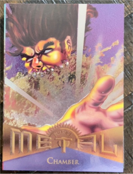 1995 Fleer Marvel Metal #89 Chamber — front