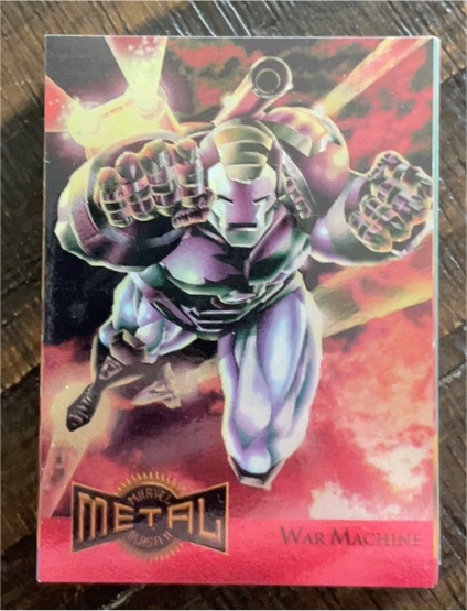 1995 Fleer Marvel Metal Blaster Limited Edition #17 War Machine — front