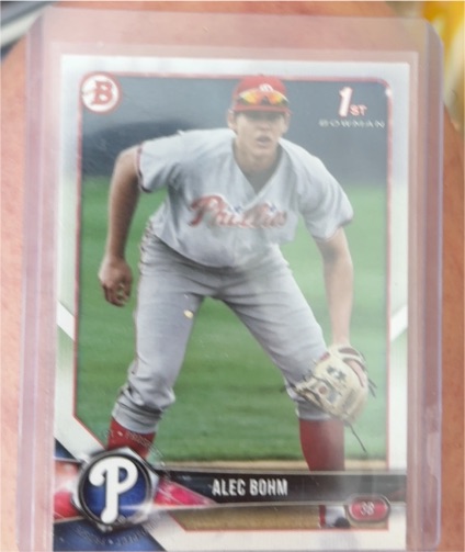 2018 Bowman Draft #BD-25 Alec Bohm — front