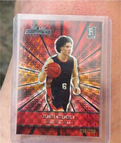 2021-22 Wild Card Alumination #ABC-44 Josh Giddey — front