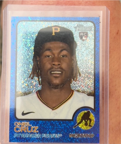 2022 Topps Heritage #157 Oneil Cruz — front