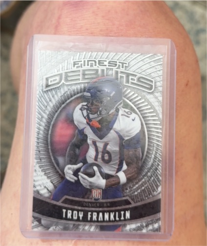 2024 Topps Finest Debut #D-15 Troy Franklin — front