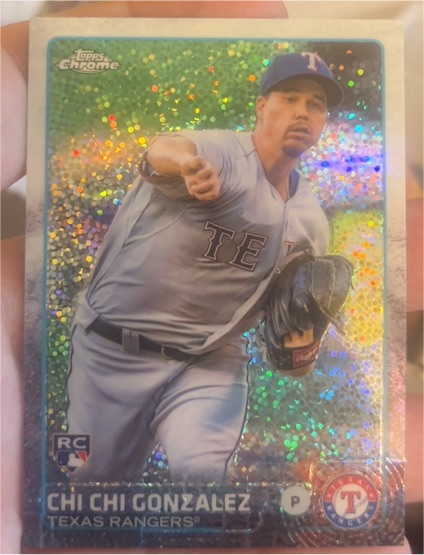2015 Topps Chrome Update #US102 Chi Chi Gonzalez — front