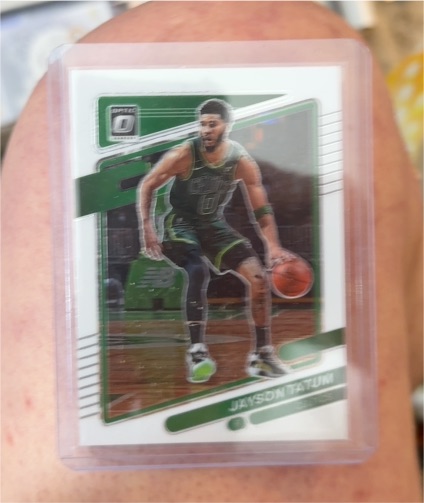2021-22 Panini Donruss Optic #25 Jayson Tatum — front