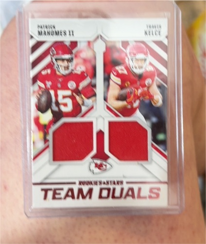 2025 Panini Rookies & Stars Team Duals #TD-KC Patrick Mahomes II Travis Kelce — front